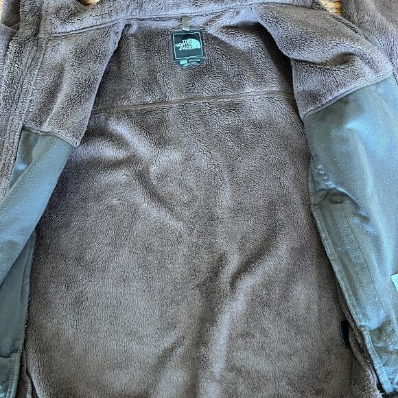 The North Face Girls Fleece Jacket Brown Large Full Zip - Picture 7 of 8